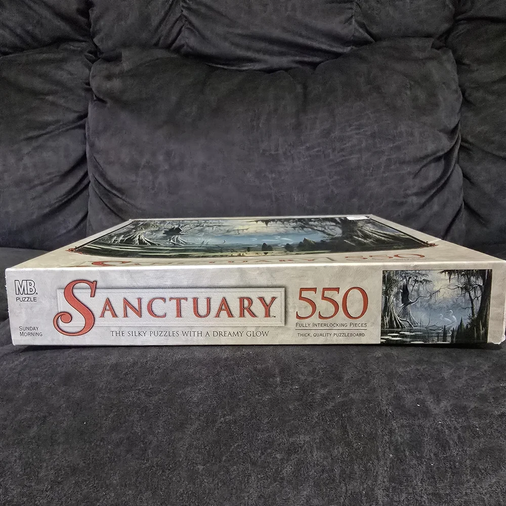 Sanctuary Puzzle 550 Pc 1998 MB ‘Sunday Morning’ Ben Essenburg NIB Made in USA